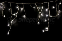 Гирлянда-бахрома Айсикл  1,8*0,5 м, бел.провод, тепло-белые 48LED 255-026 Neon Night