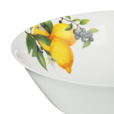 MILLIMI Лимоны Салатник, опаловое стекло, 1380мл, 23х6.6см