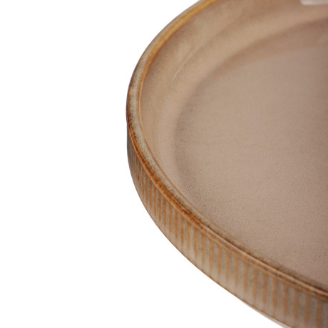 MILLIMI Кантри тарелка подстановочная 25,9см, керамика, бежевый