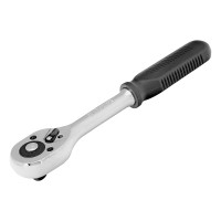 Ключ-трещотка 3/8&quot;, 45 зубьев, с быстрым сбросом, CrV, хром Сибртех