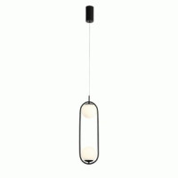 ST LUCE Подвес св/д 2x8W(1248lm) 4000K 130x165x600 Черный/Белый IP20 SL395.403.02