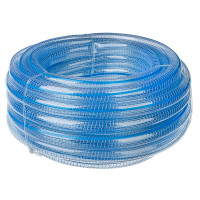 Шланг поливочный ПВХ прозрачный армированный трёхслойный 3/4 20 м.