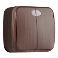 EKF Минск выкл. ОУ 2 кл. 10А темное дерево (ДУБ) (инд) EGV10-123-40