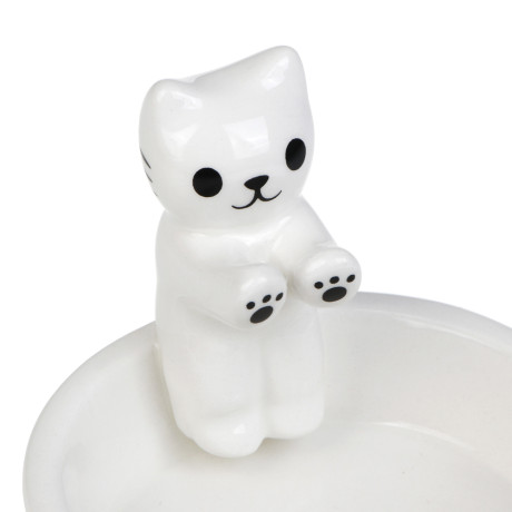 Подсвечник тм LADECOR "Котик", 7,5x7,5x7 см, доломит