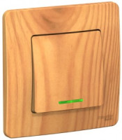 Systeme Electric BLANCA выкл. СУ 1 кл. 10А ясень (пл.осн., инд.) BLNVS010115 (5!)