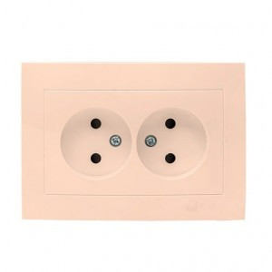 EKF Валенсия роз. СУ 2 мест. 10А кремовая, шторки Al/Cu (корпус PC) EWR10-102-20