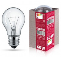 Camelion A55 E27 60W ЛОН гофра, прозрачная 60/A/CL/E27/G