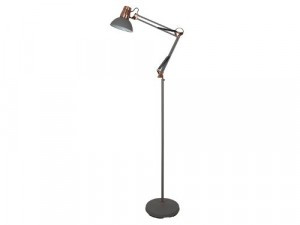 Camelion LOFT KD-431F С73  серый+медь (Светильник напольный Berlin, 1х E27, 40Вт, 230В, металл)