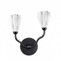 ODEON LIGHT 5090/2W MODERN ODL25 561 черн. мат./белый/фарфор Бра G4 LED 2x5W GARDI