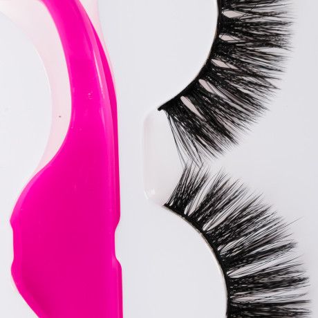 Набор накладных ресниц 3 пары и пластиковый пинцет тм ЮНИLOOK , пластик, нейлон, 3 эффекта