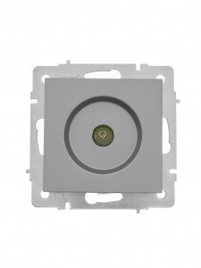 Lezard VESNA мех. роз. TV СУ 1 мест. платина (RG6 оконеч) (корп. ABS) 742-3588-130