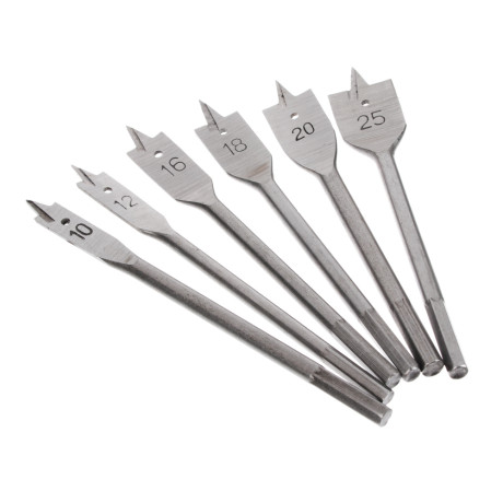 ЕРМАК Набор сверл перьевых 6пр. d10, 12, 16, 18, 20, 25мм