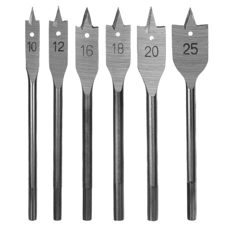 ЕРМАК Набор сверл перьевых 6пр. d10, 12, 16, 18, 20, 25мм