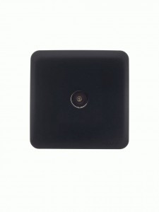 Lezard VIOLA роз. ОУ 1 мест. TV RG6 (оконечн.) черн. (корп. ABS) 751-4200-130