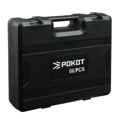 РОКОТ Набор автомобильных инструментов, 66 предметов, 1/4"+1/2"