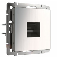 Werkel мех. роз. СУ 1 мест. Ethernet RJ-45 (глянцевый никель) W1181002 a051079