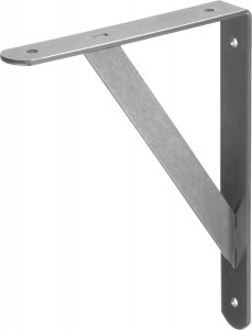 Уголок-кронштейн STAYER "MASTER", усиленный, 250х200х30х4мм, оцинкованный