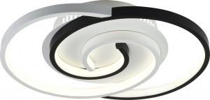 Rivoli св-к люстра св/д упр. Abby 6101-101 LED 3900K-4400K 4K 57W(4275lm) с ПДУ 65х395 59007