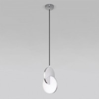 Eurosvet св-к подвесной  LED 503 лм 180х180х1290 металл белый/хром Lang 50225/1 LED a057335