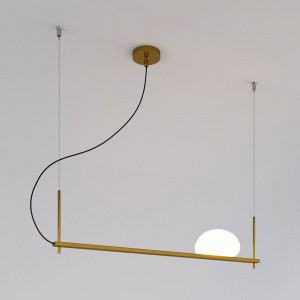 Eurosvet св-к подвесной G9 1x25 Вт 900х900х1200 металл белый/латунь Stair 70145/1 a061369