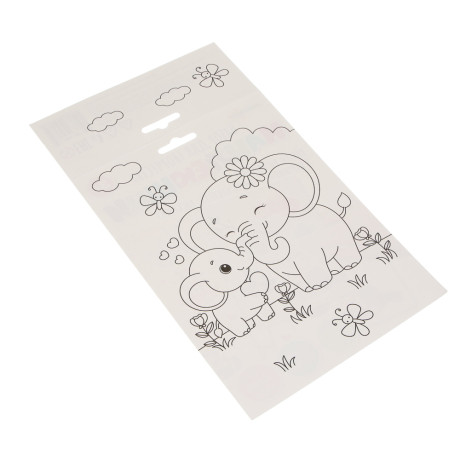 ХОББИХИТ Набор для творчества "Наклеюшки", 2 картинки, картон, 15,2х21,4см, 8-10 дизайнов