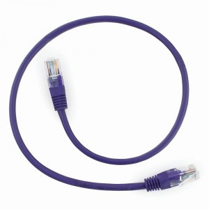 Cablexpert патч-корд UTP cat5e, 0,5м, литой, многожильный (фиолетовый)