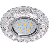 Ecola LD7009 MR16 GU5.3 св-к Круг &quot;Кристалл&quot; подсветка 4K Прозр./Хром 30x95 FT16CCEFB (10!)