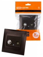 TDM ЛАМА роз. СУ TV (мама) + SAT (F-разъем) 0-2400МГц шоколад (10!) SQ1815-0520