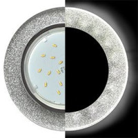 Ecola GX53 H4 LD5310 св-к Стекло Круг подсветка 4K Хром-серебряный блеск 38x126 SS53RNECH (10!)