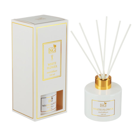 NEW GALAXY Ароматизатор диффузор "LUX",100 мл.4 шт.(wood sage,white flower, black code, pear&freesia