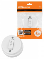 TDM Ретро перекл. (проходной) ОУ 1 кл. 10А пластик, белый (20!) SQ1806-0506