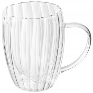 Кружка 350мл боросиликатное стекло AROMA 108124 Leonord