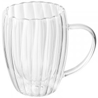 Кружка 350мл боросиликатное стекло AROMA 108124 Leonord