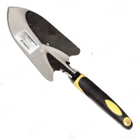 Совок посадочный  (JD6026 1A) нержавеющий с пластиковой ручкой САДОВИТА