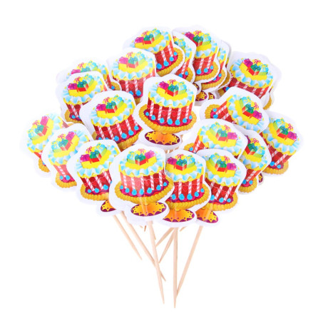 FNtastic Набор для кекса, формы 12 шт + шпажки с декором 24 шт, 4 дизайна