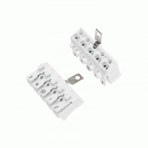 REXANT Клемма пружинная соединительная КСП 5x2,5мм2 земля (50шт, цена за шт) 07-6217-2