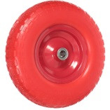Колесо БЕСКАМЕРНОЕ полиуретан 4.00-6, Ø оси 20мм
