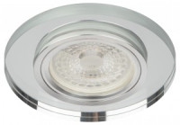 ЭРА DK7 CH/WH св-к встр. 50W MR16 GU5.3 стекло круглое d95 зеркальн./хром