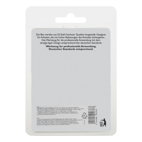 Бита двухстор., PZ2-PZ1х45мм, сталь S2, 10шт. Gross