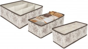 Короб для хранения, 3шт набор: 2шт по 32x16x10см и 1шт 32x32x10см, 17911, Elegance, Еврогарант