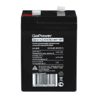 Аккумулятор свинцово-кислотный GoPower LA-645 6V 4.5Ah (1/20)