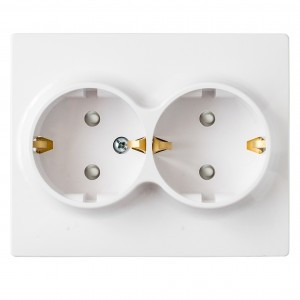 Bylectrica Мастер роз. СУ 2 мест. белый (земля, штор., корп. ABS) РС16-0046