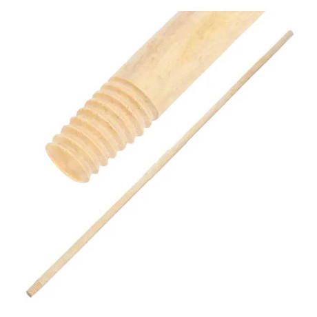 Черенок для метлы с резьбой 1,5м (D25мм) высший сорт