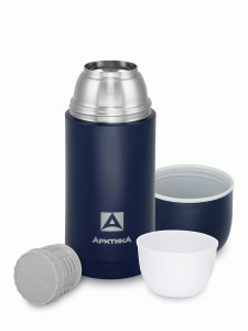 Термос Арктика 105-750 узк.горло, 0,75л нерж.сталь текстурный синий