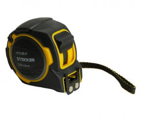 STEKKER Рулетка 5м*25мм, прорезинен.корпус, автостоп, магнит, двухстор.нанесение MTS-85-P 50210