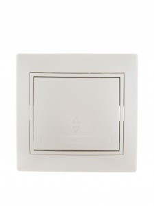 Lezard Мира выкл. СУ 1 кл. 10А (проходн.) перламутр (корпус PC) 701-3030-105