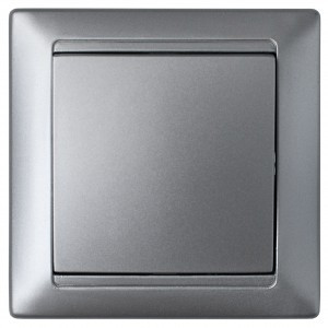 Bylectrica СТИЛЬ выкл. 1 кл. СУ серебро, (С110-801 серебро)