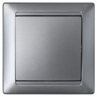 Bylectrica СТИЛЬ выкл. 1 кл. СУ серебро, (С110-801 серебро)