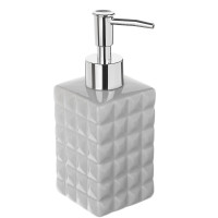 VETTA Дозатор для жидкого мыла, "Грани будущего", керамика, серый