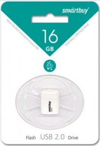 Флеш-диск (флэшка) USB 16Gb Smartbuy LARA White (SB16GBLARA-W)